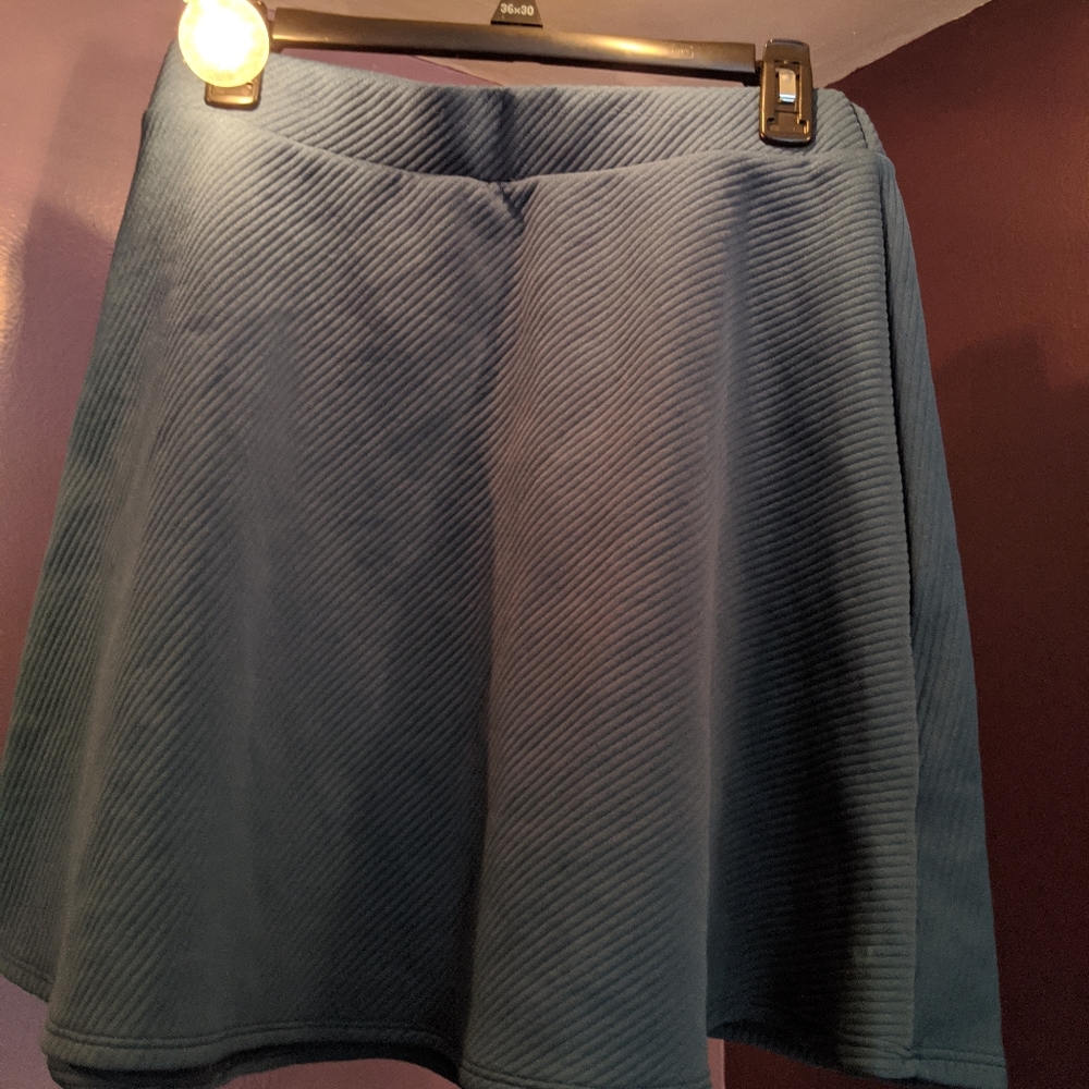 Blue green skirt